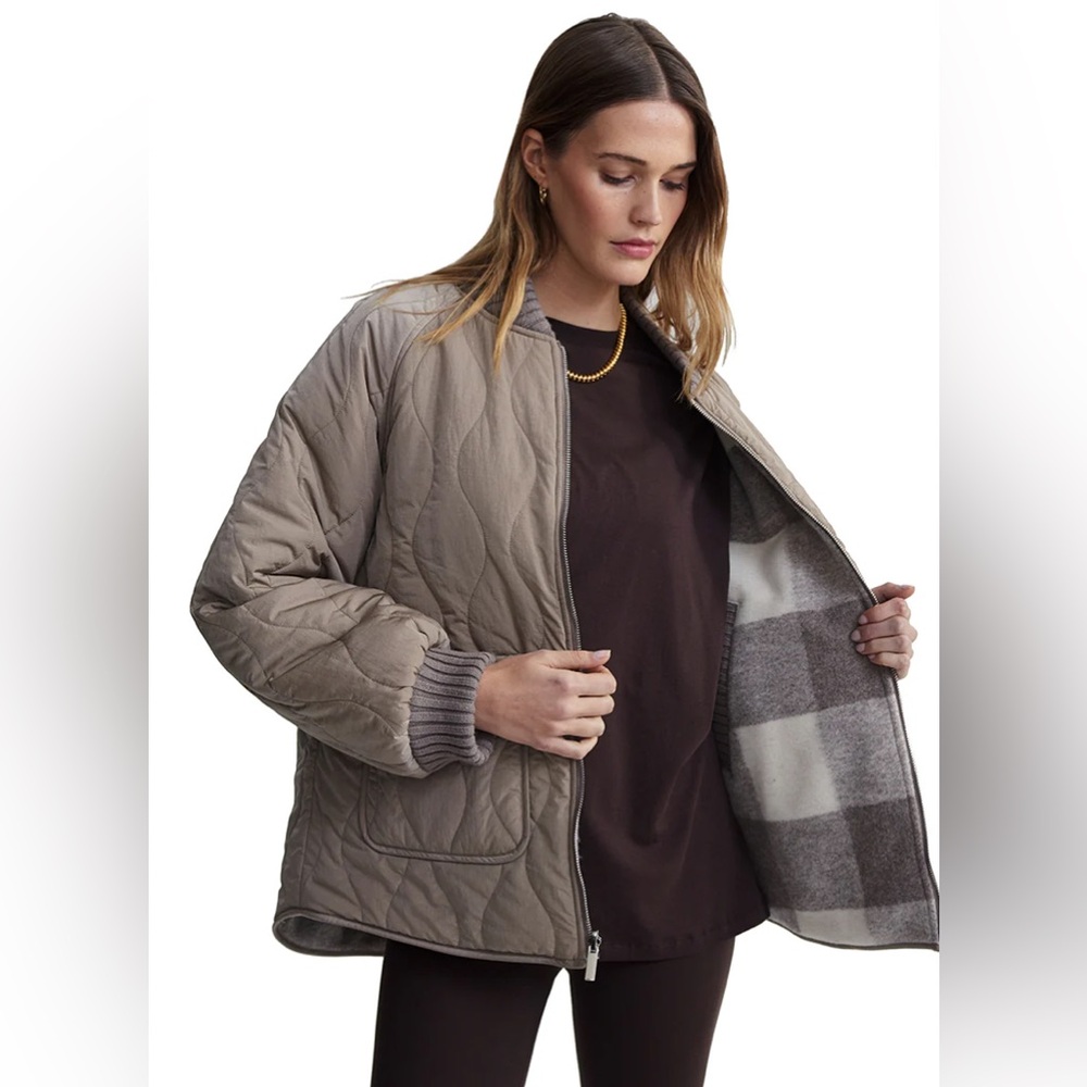Varley reno reversible quilt jacket fungi - Picture 5 of 16
